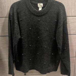 HM sweater with beads